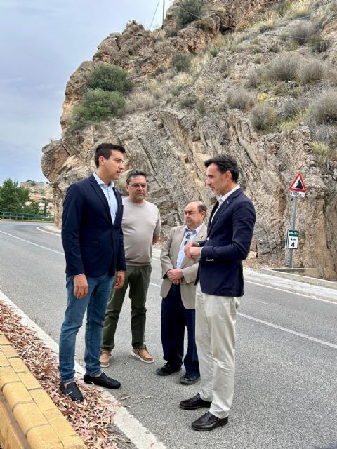 El Ayuntamiento de Blanca y la Comunidad presentan las actuaciones de estabilización del macizo rocoso de la RM-514
