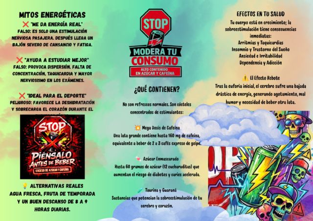 El IES Valle del Segura de Blanca concluye su campaña contra las bebidas energéticas