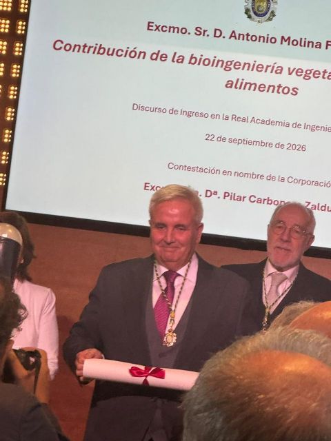 El catedrático blanque&ntilde;o Antonio Molina ingresa en la Real Academia de Ingeniería