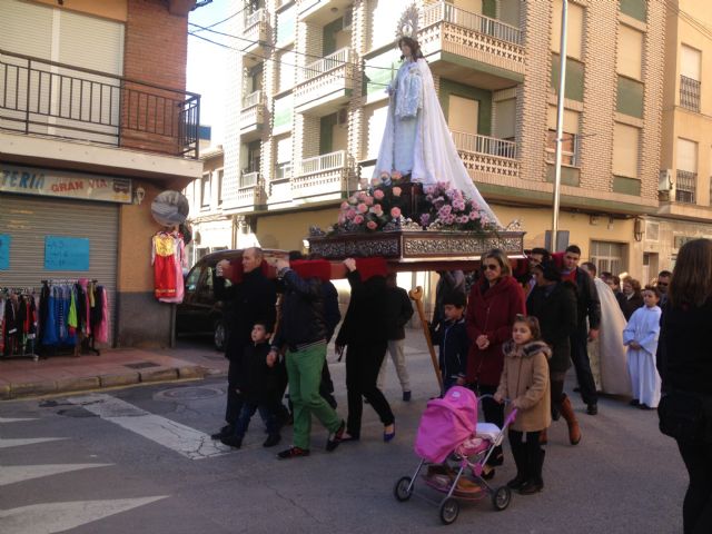 El municipio de Blanca celebra la procesión de la Candelaria