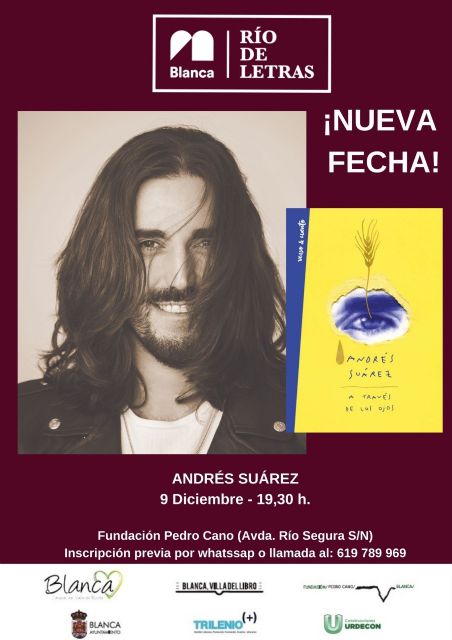 Broche de oro del ciclo literario 'Río de Letras' con el cantautor Andrés Suárez