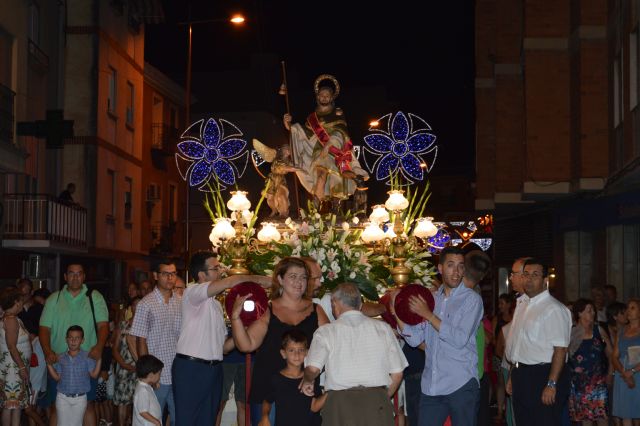 La procesión de San Roque despide las fiestas patronales de Blanca 2019
