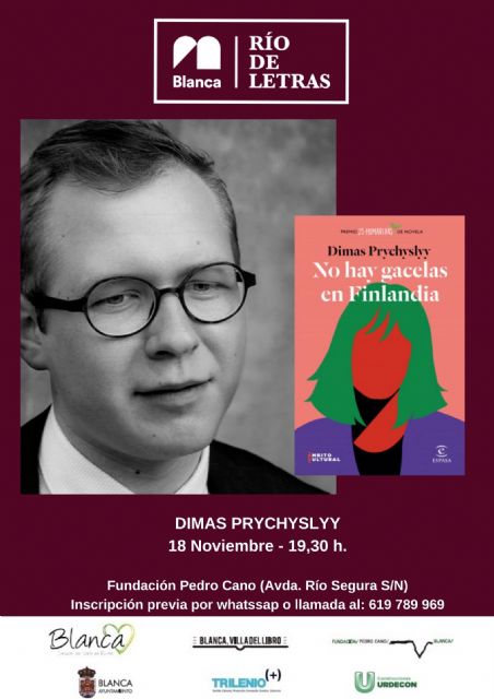 El autor internacional Dimas Prychyslyy presenta su premiada obra 'No hay gacelas en Finlandia' en 'Río de Letras'