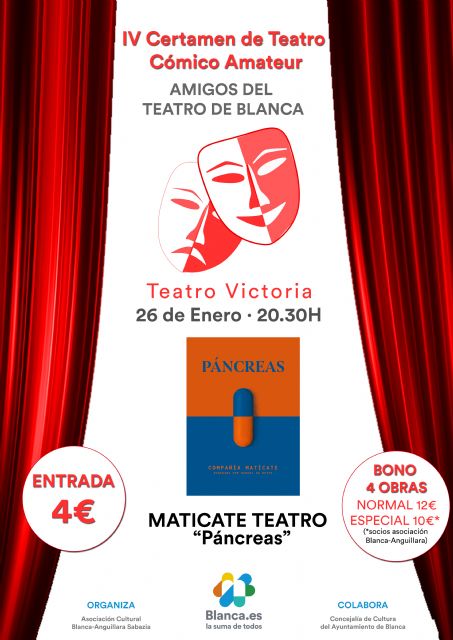 Matícate abre la cuarta edición del Certamen de Teatro Cómico Amateur de Blanca